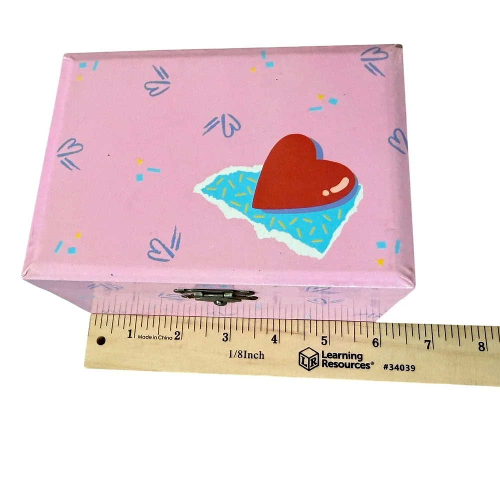 RARE WORKS Vintage 1989 Sanrio PopUp Hearts Music Jewelry Box Spinning Ballerina